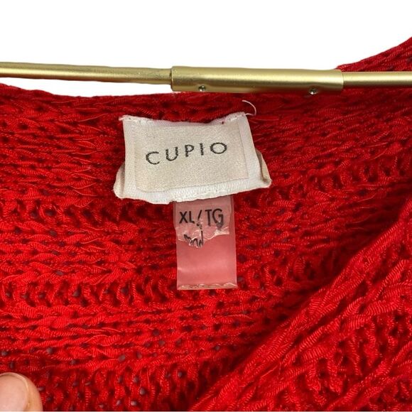 CUPIO Soft Textured Knit Sweater Woman's Short‎ Sleeve Size:XL 0357 - Picture 2 of 6